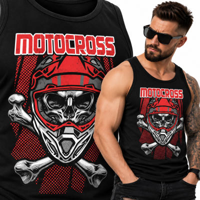 TANK TOP ŚMIESZNY MOTORYZACYJNE MOTOCROSS 3